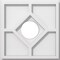 Ekena Millwork Embry Architectural Grade PVC Contemporary Ceiling Medallion, 10"OD x 3"ID x 3 1/2"C x 1"P CMP10EY-03000 - alternate 1